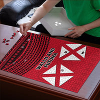 Wallis And Futuna Puzzle Polynesian Tattoo Flag Map