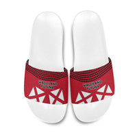 Wallis And Futuna Slide Sandals Polynesian Tattoo Flag Map