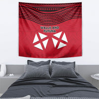 Wallis And Futuna Tapestry Polynesian Tattoo Flag Map
