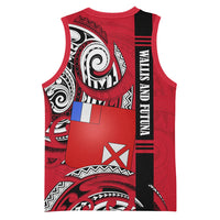 Wallis And Futuna Basketball Jersey Tribal Polynesian Tattoo Flag Motif