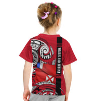 Wallis And Futuna Kid T Shirt Tribal Polynesian Tattoo Flag Motif