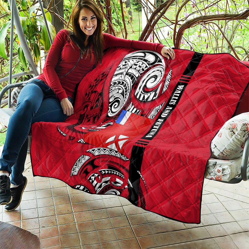 Wallis And Futuna Quilt Tribal Polynesian Tattoo Flag Motif