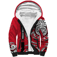 Wallis And Futuna Sherpa Hoodie Tribal Polynesian Tattoo Flag Motif