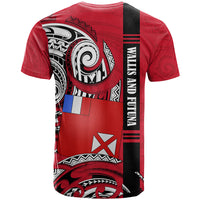 Wallis And Futuna T Shirt Tribal Polynesian Tattoo Flag Motif