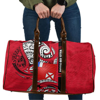 Wallis And Futuna Travel Bag Tribal Polynesian Tattoo Flag Motif