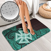 Wallis And Futuna Bathroom Set Tribal Polynesian Tattoo Heritage Cross Flag