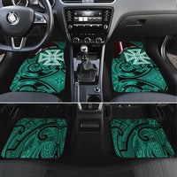 Wallis And Futuna Car Mats Tribal Polynesian Tattoo Heritage Cross Flag
