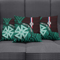 Wallis And Futuna Pillow Cover Tribal Polynesian Tattoo Heritage Cross Flag