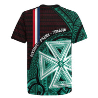 Wallis And Futuna Rugby Jersey Tribal Polynesian Tattoo Heritage Cross Flag