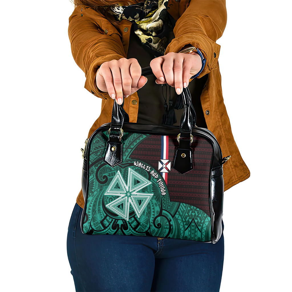 Wallis And Futuna Shoulder Handbag Tribal Polynesian Tattoo Heritage Cross Flag