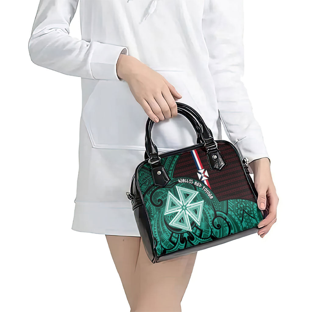 Wallis And Futuna Shoulder Handbag Tribal Polynesian Tattoo Heritage Cross Flag