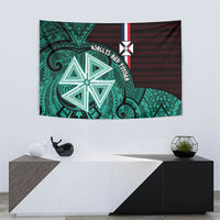 Wallis And Futuna Tapestry Tribal Polynesian Tattoo Heritage Cross Flag