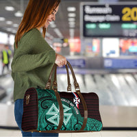 Wallis And Futuna Travel Bag Tribal Polynesian Tattoo Heritage Cross Flag