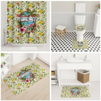 Hawaiian Piko Threads Of Paradise Aloha Bathroom Set Tropical Hibiscus Plumeria