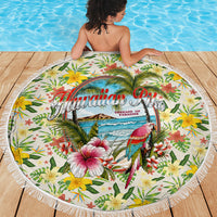 Hawaiian Piko Threads Of Paradise Aloha Beach Blanket Tropical Hibiscus Plumeria