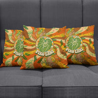Hawaiian Piko Lani Cultivate I Ka Piko Aloha Pillow Cover Retro Psychedelic Taro Leaf - Hibiscus Flowers