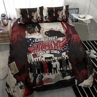 Samoa Black Saturday 1929 Bedding Set Mau Movement Vintage Newspaper Grunge Polynesian TS04 - Polynesian Pride