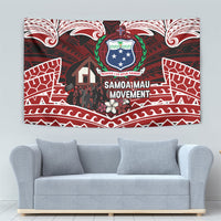 Samoa Black Saturday Mau Movement Tapestry Polynesian Tribal Pattern Coat Of Arms Graphic Art TS04 - Polynesian Pride