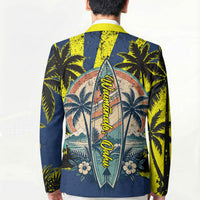 Waimanalo Oahu Hawaii Surfing Blazer Tropical Beach Retro Sunburst Surfboard