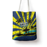Waimanalo Oahu Hawaii Surfing Tote Bag Tropical Beach Retro Sunburst Surfboard