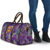 Waimanalo Hawaii Sun Rabbit Travel Bag Psychedelic Trippy Neon Swirl Graphic