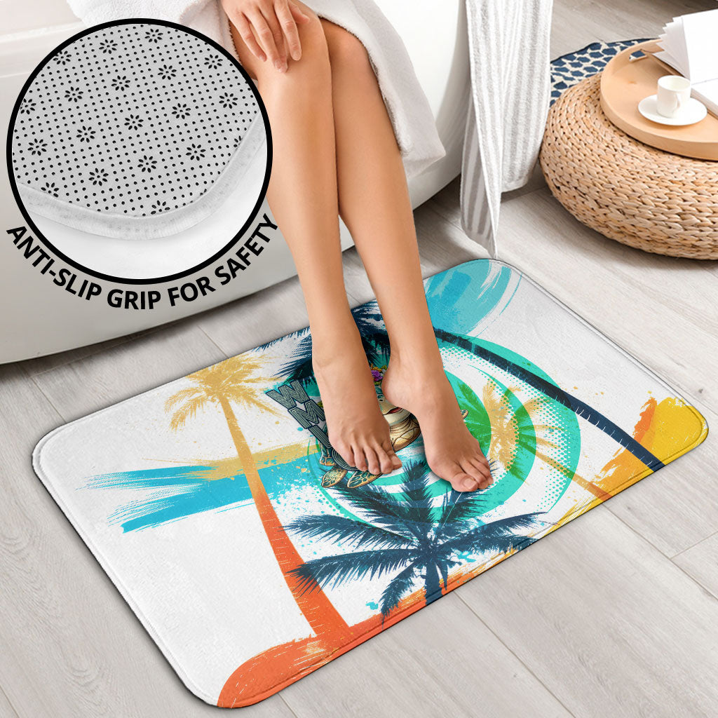 Hawaii Waimanalo Sea Turtle Bathroom Set Cute Tropical Beach Aloha Spirit Cartoon