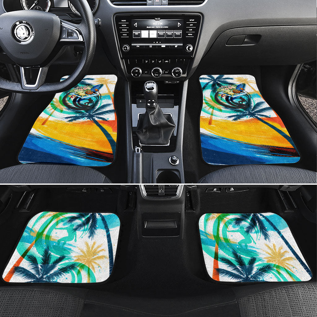 Hawaii Waimanalo Sea Turtle Car Mats Cute Tropical Beach Aloha Spirit Cartoon