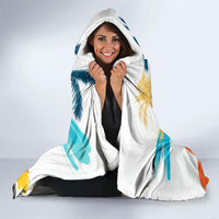 Hawaii Waimanalo Sea Turtle Hooded Blanket Cute Tropical Beach Aloha Spirit Cartoon