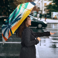 Hawaii Waimanalo Sea Turtle Umbrella Cute Tropical Beach Aloha Spirit Cartoon