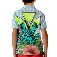 Polynesian Hawaii Kid Polo Shirt Kanaka with Crab Tribal tattoo TS04 - Polynesian Pride