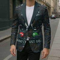 New Zealand is Calling and I Must Go Blazer Kiwi Bird Silhouette