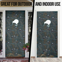 New Zealand is Calling and I Must Go Door Cover Kiwi Bird Silhouette