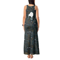 New Zealand is Calling and I Must Go Tank Maxi Dress Kiwi Bird Silhouette TS04 - Polynesian Pride