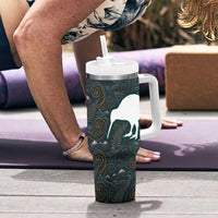 New Zealand is Calling and I Must Go Tumbler With Handle Kiwi Bird Silhouette