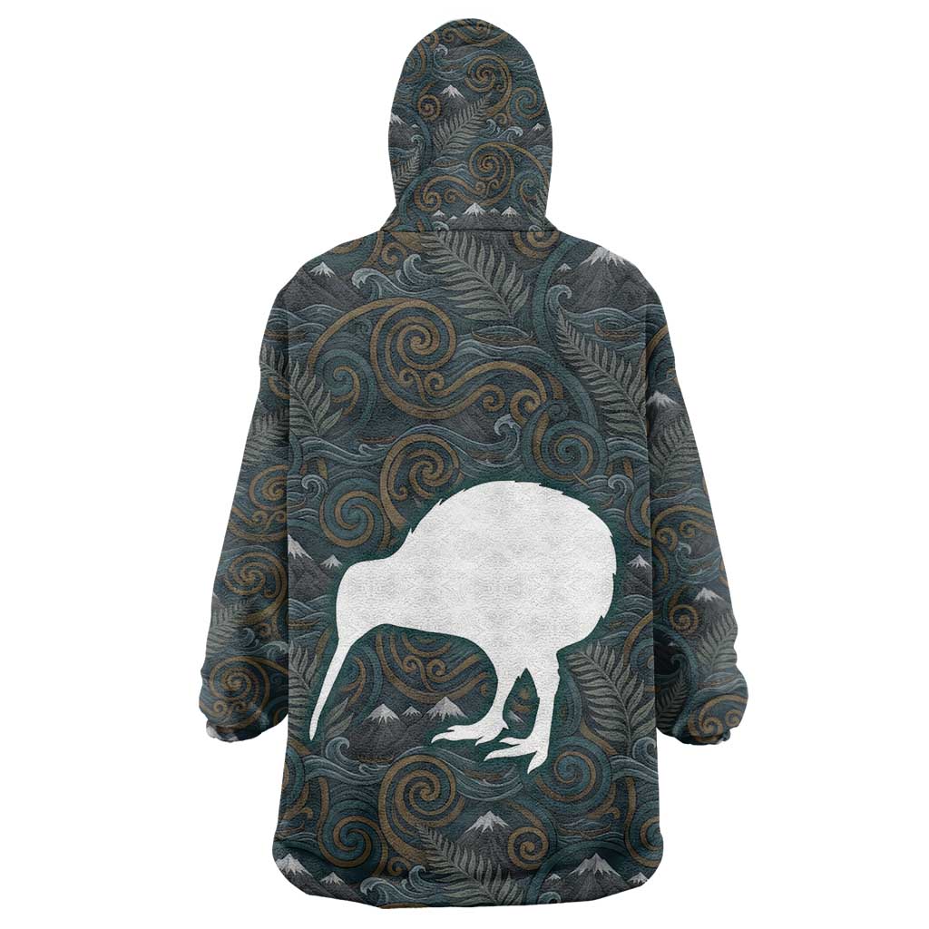 New Zealand is Calling and I Must Go Wearable Blanket Hoodie Kiwi Bird Silhouette