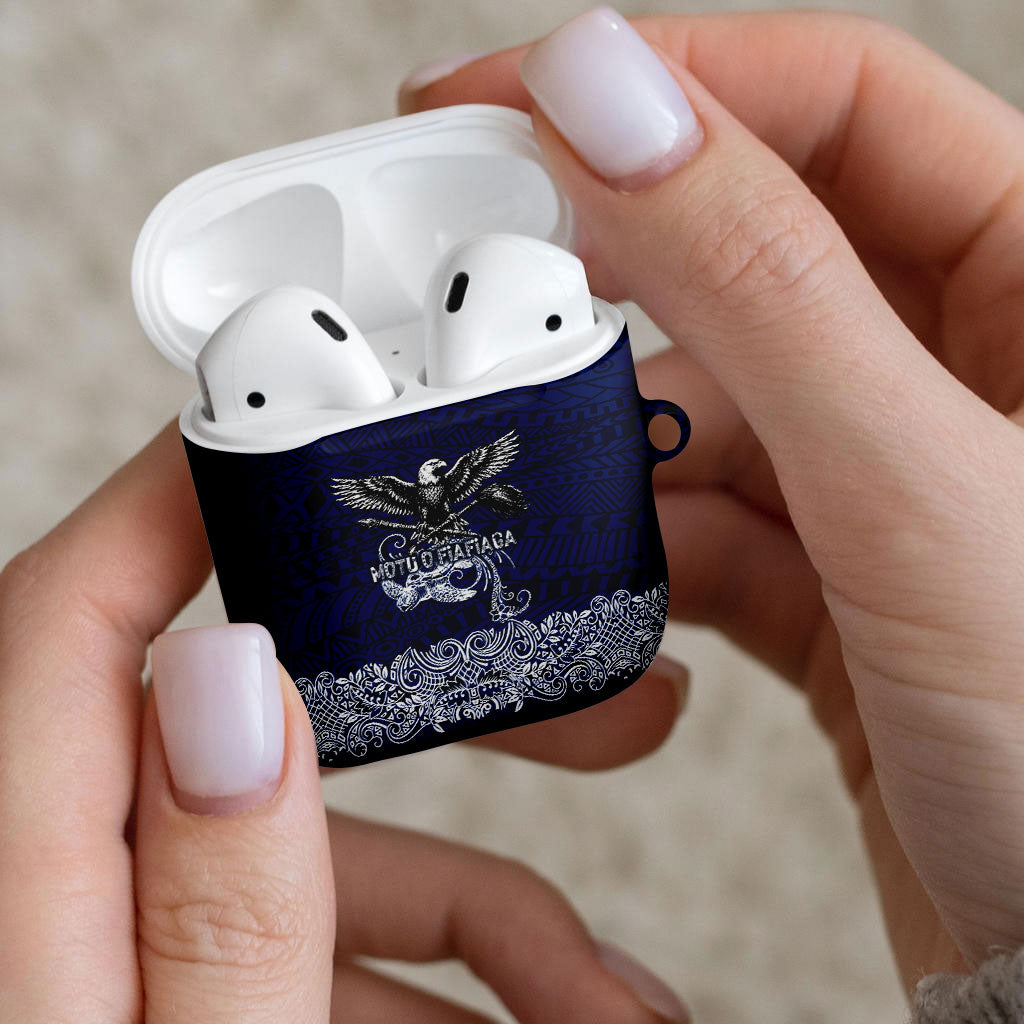 American Samoa Eagle AirPods Case Sea Turtle Traditional Polynesian Tribal Tattoo