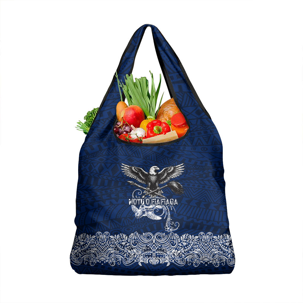 American Samoa Eagle Grocery Bag Sea Turtle Traditional Polynesian Tribal Tattoo