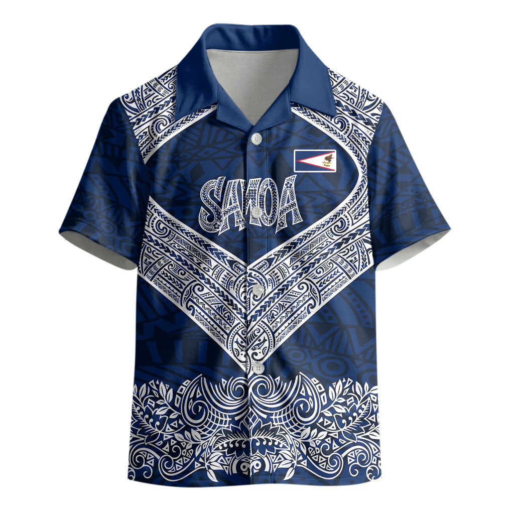 American Samoa Eagle Kid Hawaiian Shirt Sea Turtle Traditional Polynesian Tribal Tattoo