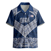 American Samoa Eagle Kid Hawaiian Shirt Sea Turtle Traditional Polynesian Tribal Tattoo