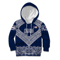 American Samoa Eagle Kid Hoodie Sea Turtle Traditional Polynesian Tribal Tattoo