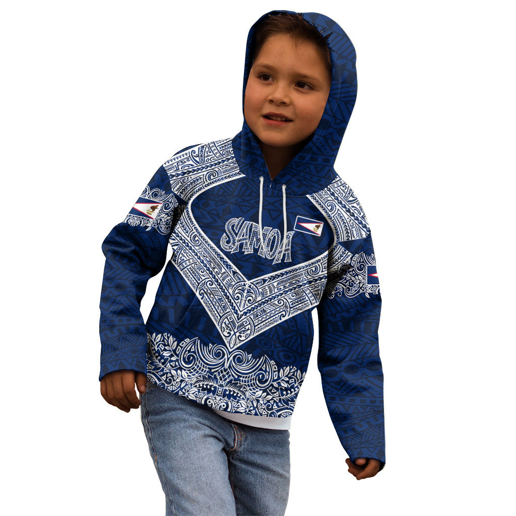 American Samoa Eagle Kid Hoodie Sea Turtle Traditional Polynesian Tribal Tattoo