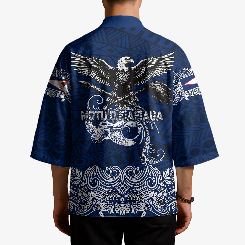 American Samoa Eagle Kimono Sea Turtle Traditional Polynesian Tribal Tattoo