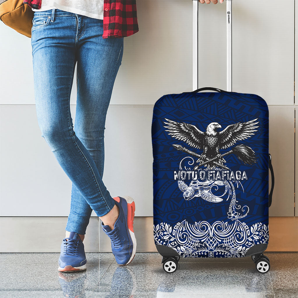 American Samoa Eagle Luggage Cover Sea Turtle Traditional Polynesian Tribal Tattoo