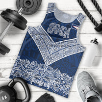 American Samoa Eagle Men Tank Top Sea Turtle Traditional Polynesian Tribal Tattoo