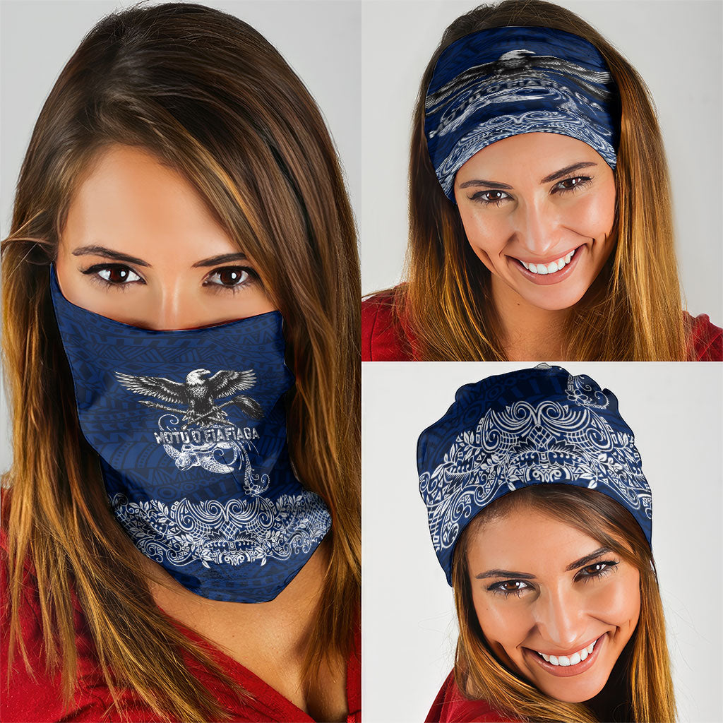 American Samoa Eagle Neck Gaiter Sea Turtle Traditional Polynesian Tribal Tattoo