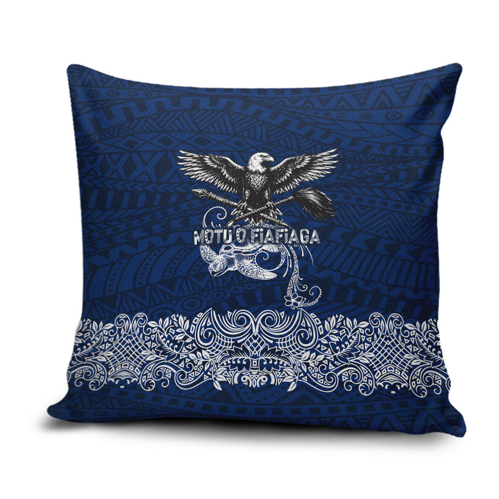 American Samoa Eagle Pillow Cover Sea Turtle Traditional Polynesian Tribal Tattoo