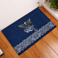 American Samoa Eagle Rubber Doormat Sea Turtle Traditional Polynesian Tribal Tattoo