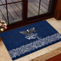 American Samoa Eagle Rubber Doormat Sea Turtle Traditional Polynesian Tribal Tattoo