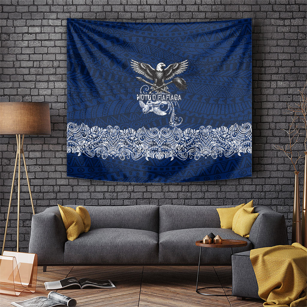 American Samoa Eagle Tapestry Sea Turtle Traditional Polynesian Tribal Tattoo