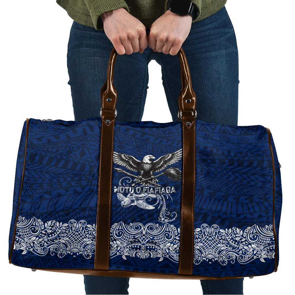 American Samoa Eagle Travel Bag Sea Turtle Traditional Polynesian Tribal Tattoo